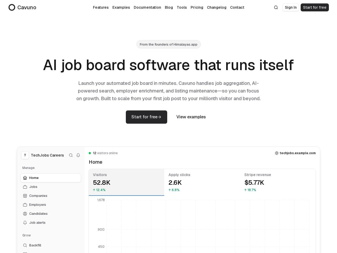 Cavuno product screenshot