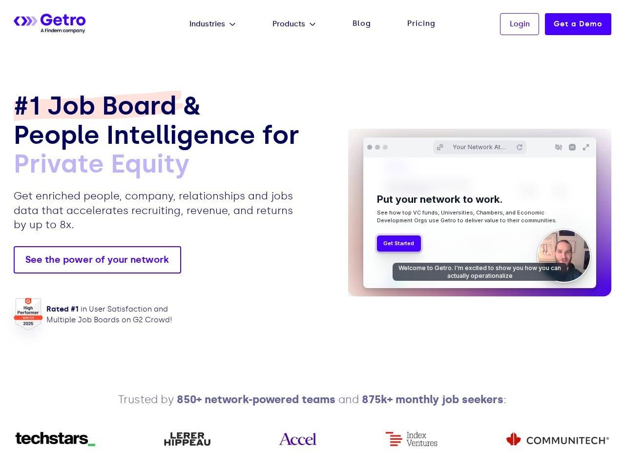 Getro product screenshot