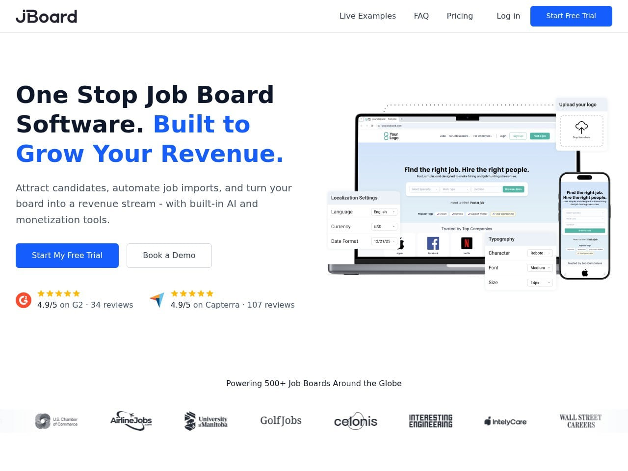 JBoard product screenshot