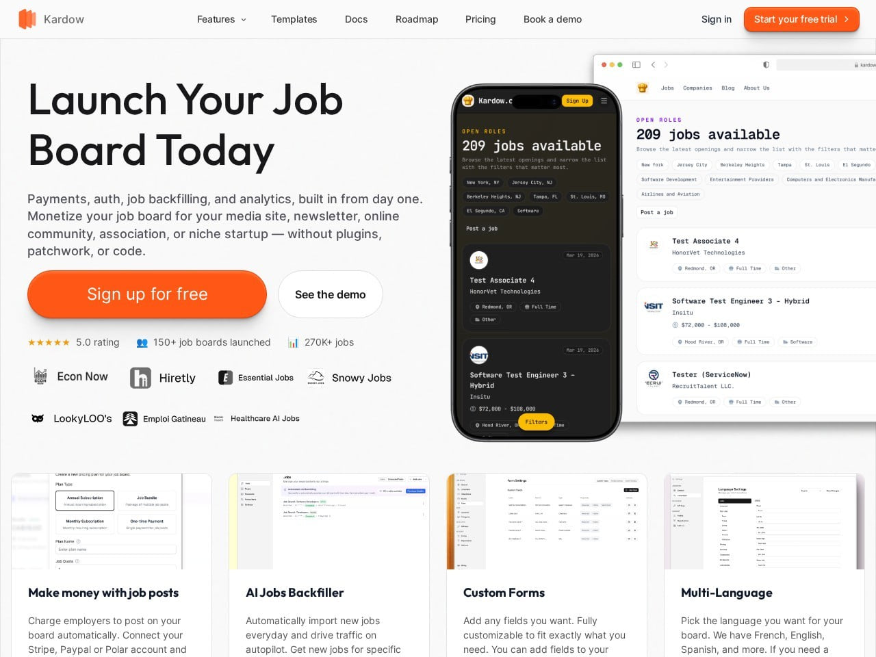 Kardow product screenshot