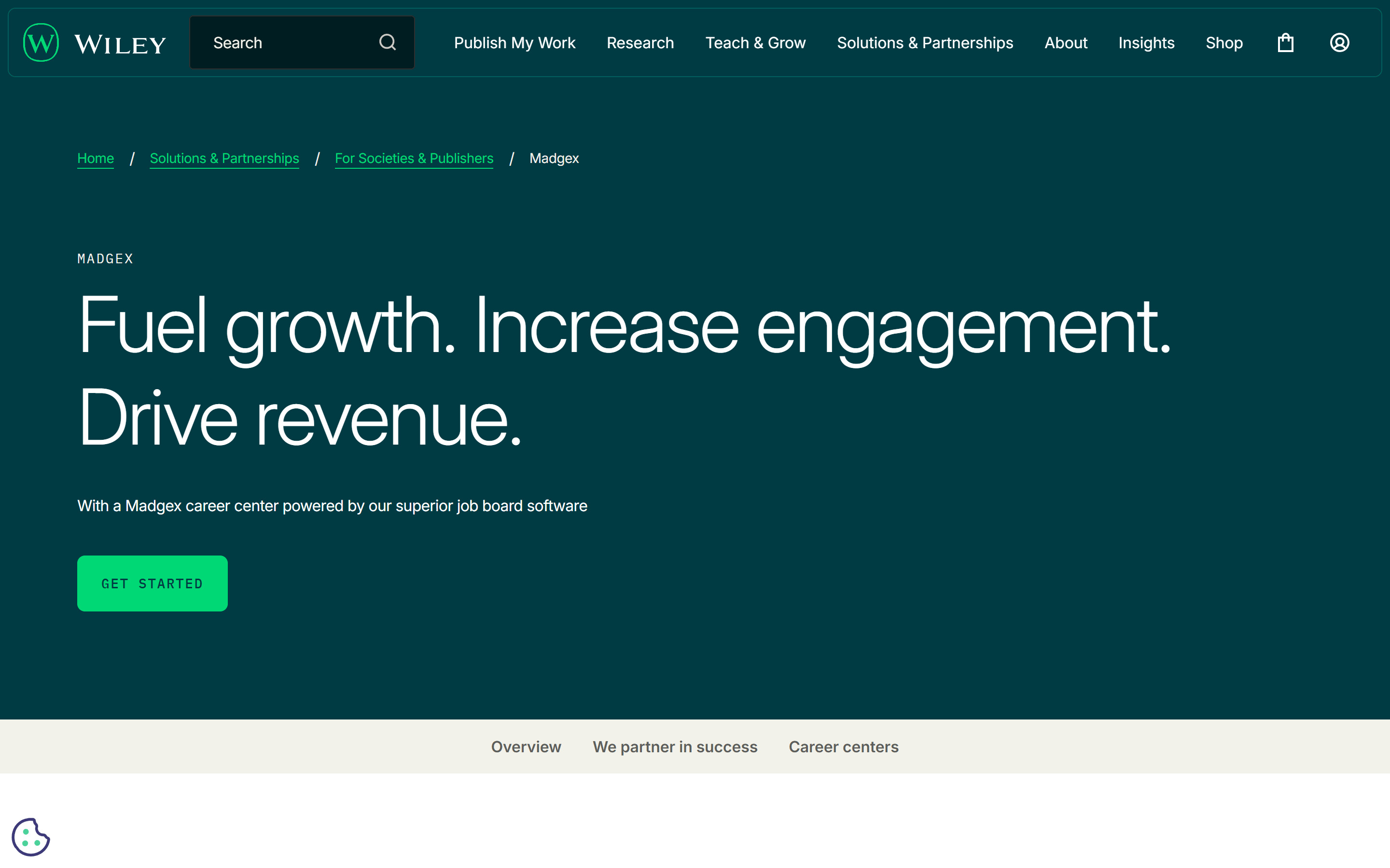 Madgex product screenshot
